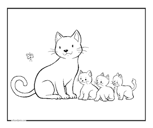 Mom and Kittens